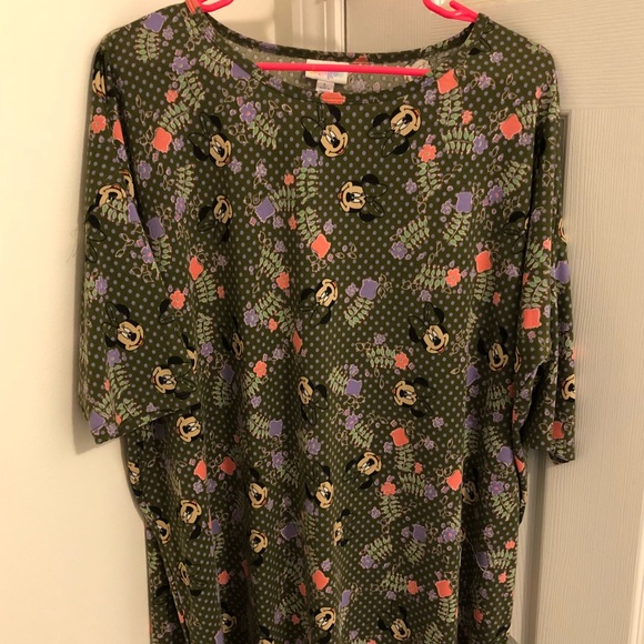 Army Green Minnie Mouse Large Irma Lularoe - Picture 1 of 3